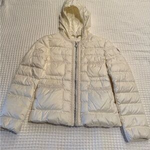 Moncler Kids Cream Puffer Jacket